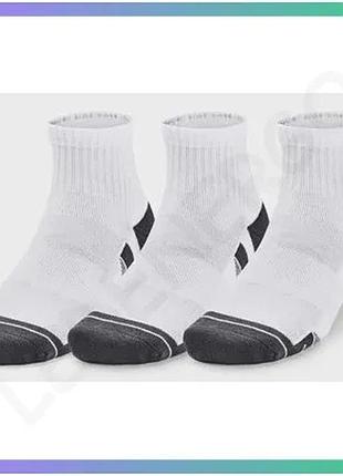 Шкарпетки under armour performance cotton 3p qtr белые унисекс lg для спорта и активного отдыха sku_1379528-100