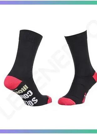 Шкарпетки avengers iron man черные красные 39-42 для детей дышащие комфортные sku_93154862-3
