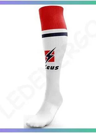 Гетры zeus calza united белые и красные для футбола мужские 40-46 профессиональные шкарпетки sku_z00072