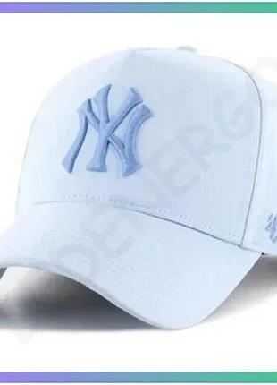 Кепка 47 brand offside dt mlb new york yankee голубая унисекс для защиты от солнца и комфорта sku_fndof17gwp-g6b