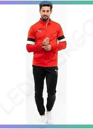 Спортивный костюм puma teamrise tracksuit красный черный для тренировок мужской s sku_658653-01