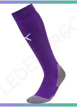 Гетры футбольные puma team liga socks core фиолетовые унисекс 35-38 для игр и тренировок sku_703441-10