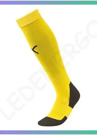 Гетры puma team liga socks core желтые унисекс 35-38 для футбола и тренировок sku_703441-07