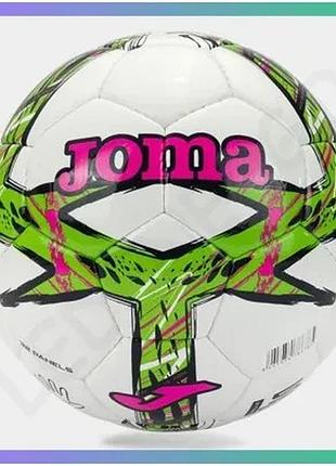 Футбольный мяч joma dali iii зеленый розовый размер 5 для игры на траве и искусственном поле sku_401412.334.5