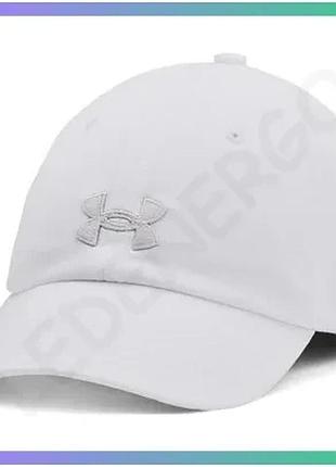 Кепка under armour women's blitzing adj біла регульована жіноча кепка для спорту та активного відпочин sku_1376705-100