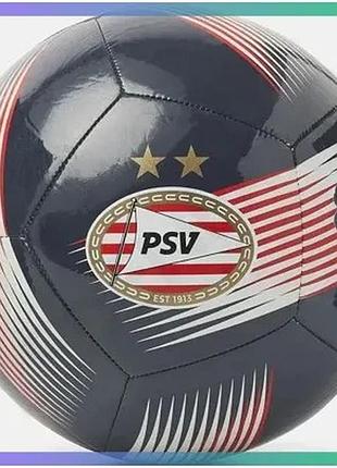 Футбольний м'яч puma psv ess ball темно-синій 5 унісекс м'яч для гри у футбол спортивний м'яч sku_084795-02