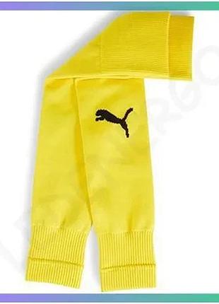 Гетры puma teamgoal sleeve sock желтые 43-46 для футбола унисекс спортивные носки sku_706028-07