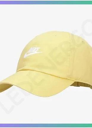 Кепка nike u nsw h86 futura wash cap желтая унисекс для активного отдыха и повседневной носки sku_913011-700