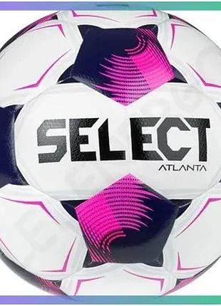Футбольный мяч select fb atlanta fifa v26 белый розовый для игры размер 4 унитекс sku_057598-011