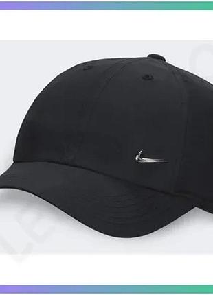 Кепка nike чорна k nk df club cap us cb mtswsh для дітей регульована спортивна кепка sku_fb5064-010