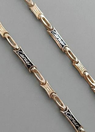 Золотая цепь «cartier black»
