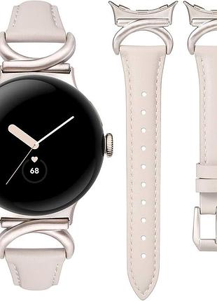 Кожаный ремешок toyouths совместим с google pixel watch 4/3 41 мм/pixel watch 2/1 женщины