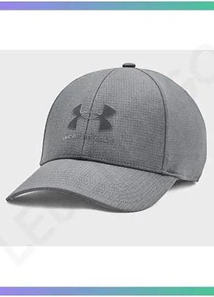 Кепка under armour isochill armourvent str серый m/l для мужчин с высокой воздухопроницаемостью sku_1361529-012