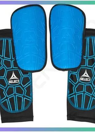 Щитки футбольные select shin guard super safe v23 синие черные для защиты гомілки xs рост до 134 см sku_647810-019