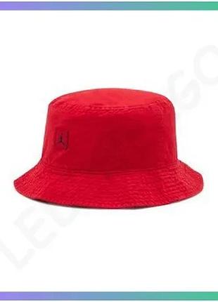 Панама nike jordan bucket jm washed cap червоний універсальна для дітей розмір m/l захист від сонця sku_dc3687-687