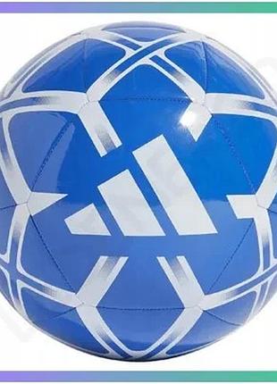 Футбольний м'яч adidas starlancer club для тренувань і аматорських матчів розмір no5 універсальний м'я sku_ip1649