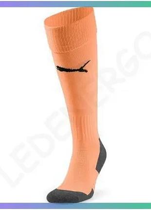 Гетры puma team liga socks core оранжевые 35-38 для футбола унисекс спортивные гетры sku_703441-48