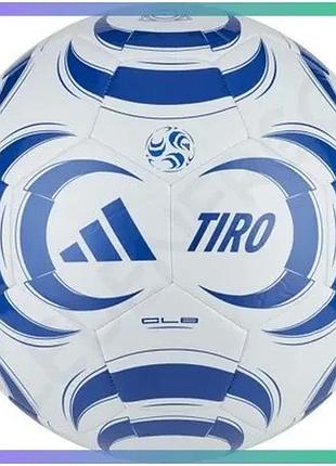 Футбольний м'яч adidas tiro club для дітей аматорський 5 розмір термополіуретан для натуральної трави sku_kf8846