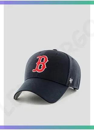Кепка 47 brand red sox sure shot snapback темно-синяя серая унисекс для активного отдыха и повседневно sku_bcws-sumvp02wbp-ny03