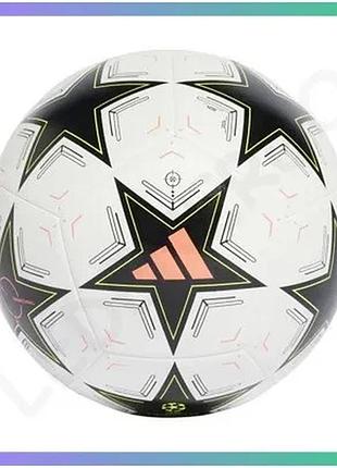 Футбольний м'яч adidas ucl training no5 синтетичний тренувальний м'яч для футболу вагою 350-390г sku_ix4062
