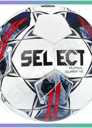 Футзальний м'яч select futsal super tb v22 біло-червоний 4 унісекс термосклеєний для гри на майданчику sku_361346-471
