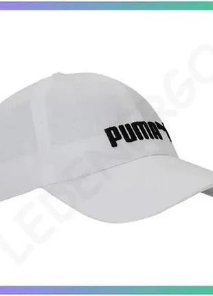 Кепка puma ess cap no. 2 белая унисекс с логотипом для спорта и активного отдыха sku_022885-03