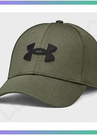 Кепка under armour men's blitzing зеленая черная m/l спортивная кепка для мужчин sku_1376700-390