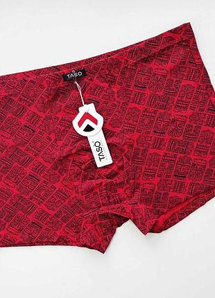 Трусы мужские боксеры taso 5824 бамбук хлопок. размер: 2xl красный