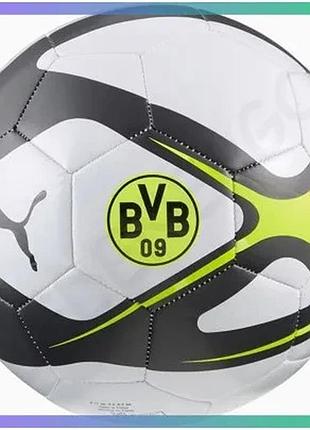 Футбольний м'яч puma bvb culture білий чорний жовтий 5 унісекс для тренувань та матчів sku_084746-04