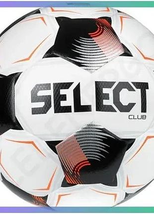 Футбольний м'яч select fb club fifa v26 біло-чорний розмір 5 для юніорів та дорослих гравців sku_086413-012