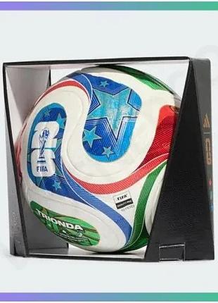 Футбольний м'яч adidas fifa world cup 26 trionda pro офіційний матчевий м'яч для професіоналів sku_jd8021