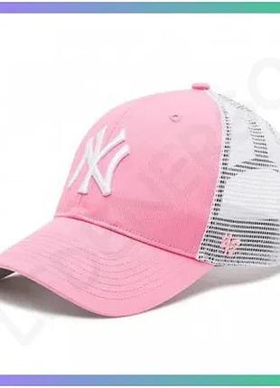 Кепка-тракер 47 brand ny yankees rose branson mesh розовая серая унисекс для активного отдыха и спорта sku_b-brans17ctp-rsa