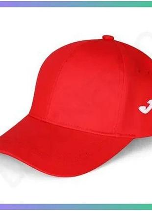 Кепка joma cap cotton червона для дітей спортивна з бавовни з козирком для активного відпочинку sku_400089.600