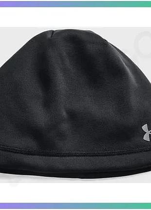 Шапка under armour storm beanie черная для мужчин спортивная стильная шапка для зимы sku_1365918-001