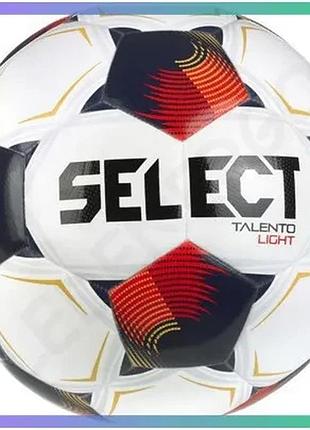 Футбольний м'яч select fb talento light v26 білий червоний 5 для тренувань дітей та юніорів sku_077487-015