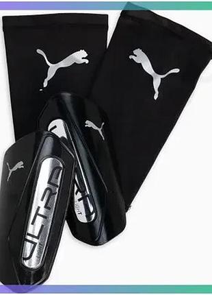 Щитки puma ultra light sleeve черные для детей xl защита для ног от ударов и травм sku_030989-03