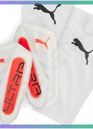 Футбольные щитки puma ultra flex sleeve белые размер l для детей защита голени 155-175 см sku_030987-01