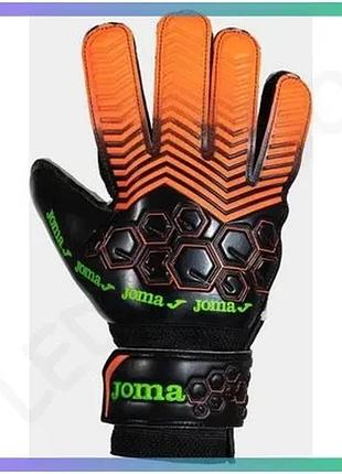 Рукавички воротарские joma calcio коралловые 7 для футбола с защитой пальцев и эластичными запястьями sku_401707.041