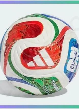 Футбольний м'яч adidas trionda mini world cup 2026 для дітей 15 см сувенірний м'ячик біло-зелено-черво sku_jd8034