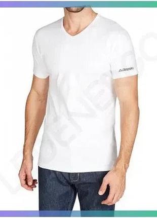 Футболка kappa t-shirt mezza manica scollo v біла чоловіча xxl 100% бавовна спортивний стиль для актив sku_k1315 bianco