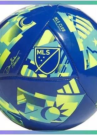Футбольний м'яч adidas mls club для тренувань та аматорських матчів розмір no5 міцний м'яч для футболу sku_ip1628