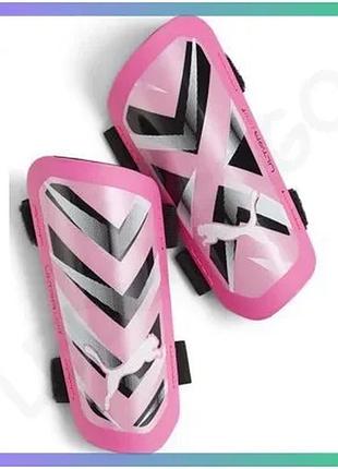 Щитки puma ultra light strap розовые для футбола детей l рост 155-175 см защитные щитки для ног sku_030875-08