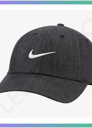 Кепка nike u nsw h86 swoosh джинсовая унисекс для спортивного стиля с регулятором размера sku_dj6220-010