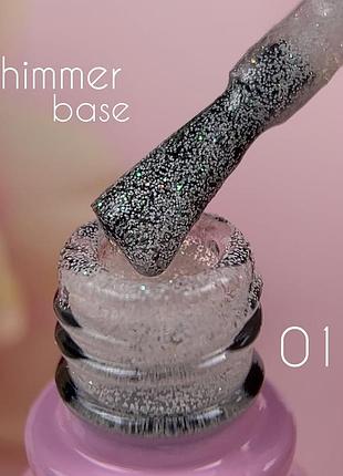 Камуфлююча база з шиммером toki toki shimmer base 01