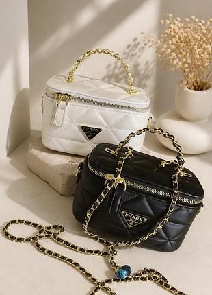 Сумка бокс prada, сумка прада косметичка, сумка брёз плечо прада, кросс боди prada