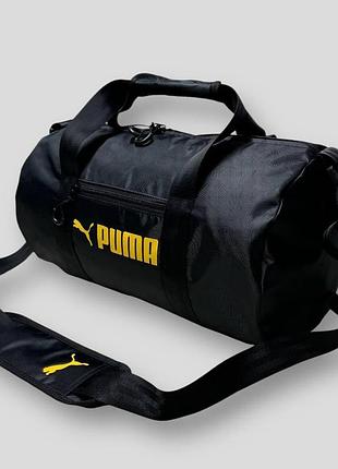 Сумка puma tubus, спортивная сумка пума, черная сумка через плечо для спорта, сумка пума для тренировок puma