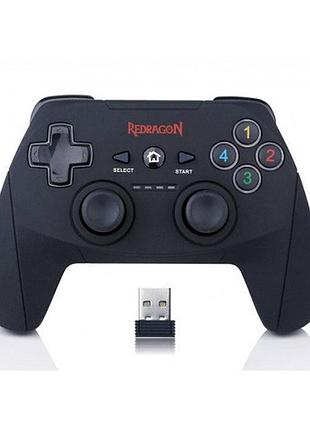Геймпад redragon 75056 harrow, підтримка xinput та dinput, бездротовий 2.4g, 10 метрів