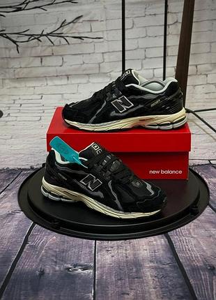 Кроссовки new balance 1906d нью баланс 1906д черные из натуральной замши для весны и лета