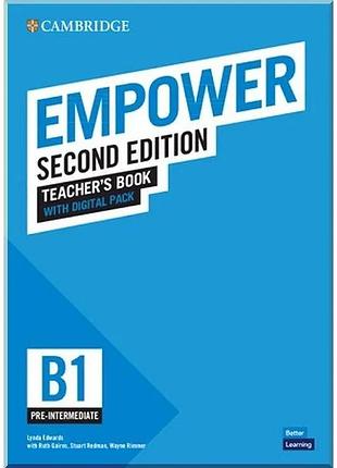 Книга для учителя cambridge empower second edition b1 pre-intermediate teacher's book with digital pack