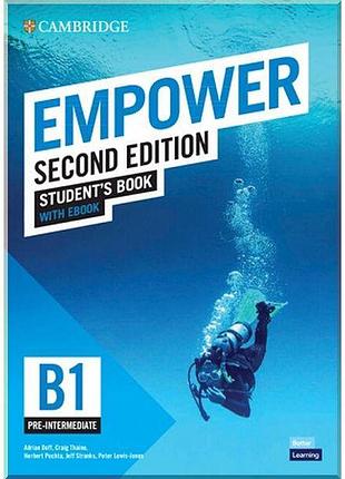 Учебник cambridge empower second edition b1 pre-intermediate student's book with ebook